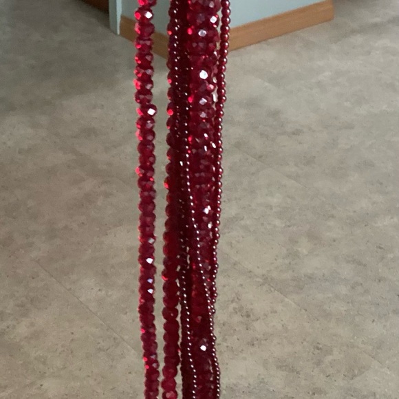 Talbots Ruby bead necklace NWOT - Picture 6 of 6